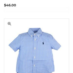 Ralph Lauren Kids Light Blue Plaid Shirt